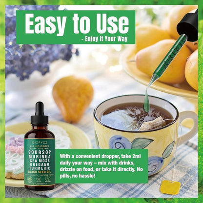 QIZFYZZ: Soursop Bitters Liquid Drops 10-in-1